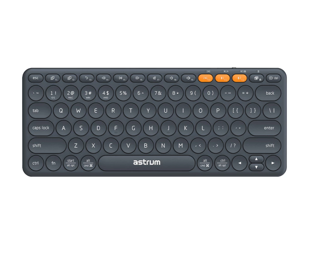 KT200 A51020B Astrum Mini Slim Keyboard With Wifi + Bluetooth Multi