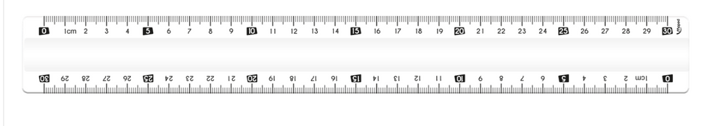 MAPED Ruler Unbreakable 30cm - Clear
