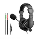 ASTRUM HS125 Over-ear Wired Stereo Headset with Flex Mic