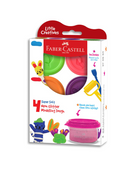 Faber Castell Little Creatives Modelling Dough Neon Glitter - Set of 4