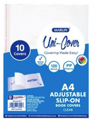 MARLIN A4 ADJUSTABLE BOOK COVERS 120MIC 10's