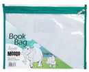 MEECO A4 PVC BOOK BAG WITH ZIP CLOSURE