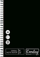 CROXLEY 100 PAGE RULED FEINT AND MARGIN WIRE BOUND A4