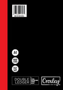 JD445 Account Book A4 Qtr Bound 192pg Double Ledger Pk5